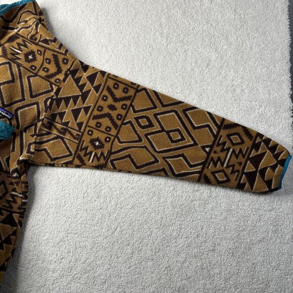 Patagonia Synchilla Snap-T Pullover Men's Size Small Montana Siete Bear Brown - Picture 10 of 16